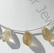 wholesale Golden Rutilated Quartz Chandelier Briolette