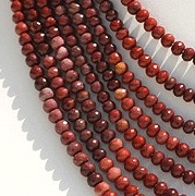 Mookaite Jasper Faceted Rondelle