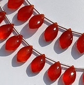Carnelian Gemstone Dolphin Briolette