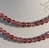 Strawberry Quartz faceted Round