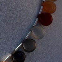 Peach Moonstone  Heart Plain