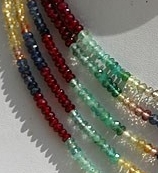 Precious Multi  Faceted Rondelles