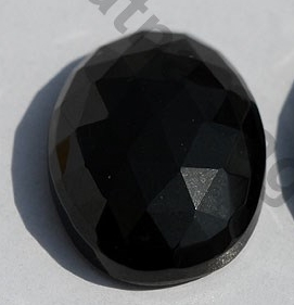 Black Spinel Rose Cut Cabochon