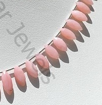 Pink Opal Gemstone Marquise Beads