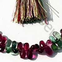 Tourmaline Gemstone Beads  Tear Drops Briolette