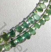 Tourmaline Gemstone Beads  Tear Drops Briolette