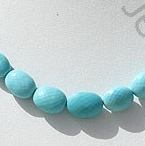 Turquoise Faceted Oval
