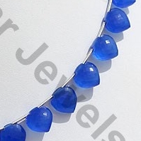 Navy Blue Chalcedony Betel Briolette