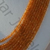 Mandairn garnet faceted Rondelles