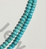aaa Sleeping Beauty Turquoise  Plane Rondelle 
