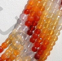 Mexican Fire Opal  Gemstone  Faceted Rounds
