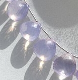 Lavender Quartz Heart Briolette