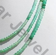 Chrysoprase Gemstone Faceted Rondelle