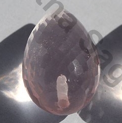 Rose Quartz Half Drilled Gemstones