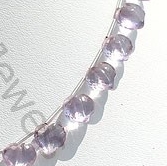 Pink Amethyst Faceted Chubby Heart