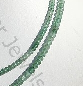 Green Strawberry Quartz Faceted Rondelle