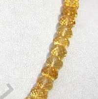 Honey Quartz  Faceted Rondelles