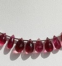 Pink Tourmaline Gemstone Tear Drops Briolette