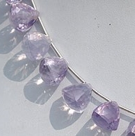 Lavender Quartz Faceted Chestnut