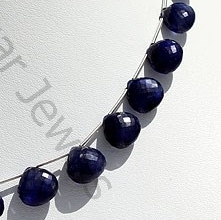 Sapphire Gemstone Heart Briolette
