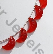aaa Carnelian Gemstone  Moon Shape