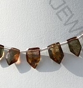 aaa Andalusite Gemstone pentagon Beads