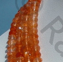 Sun Stone Oregon  Faceted Rondelles