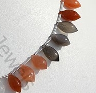 Peach Moonstone Chandelier Briolette