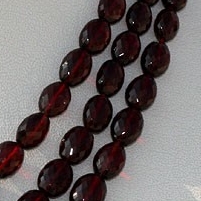 Garnet Gemstone Oval Faceted