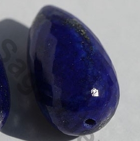 Lapis Half Drilled Gemstone