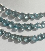Zircon Gemstone  Heart Briolette
