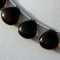 Smoky Quartz Gemstone  Heart Plain