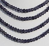 wholesale Iolite Gemstone Beads  Faceted Rondelles