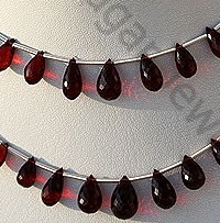 aaa Garnet Gemstone  Tear Drops Briolette