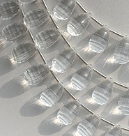 Crystal Gemstone Concave cut drops