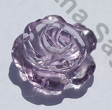 Pink Amethyst Moon Flower Cut