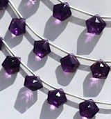 Amethyst Gemstone Polygon Diamond Cut