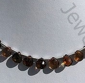 Andalusite Gemstone  Heart Briolette