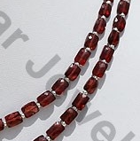 Rubellite Garnet  Faceted Rectangles