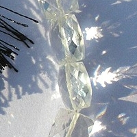 White Topaz Gemstone Faceted Rectangles