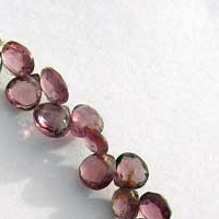 Multi Spinel  Heart Briolette
