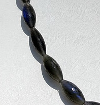 Labradorite Blue Power Dholki Beads