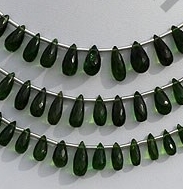 Chrome Diopside  Tear Drops Briolette