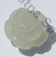 White Moonstone Half Drilled Gemstones