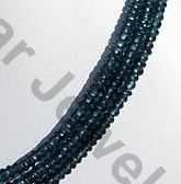 Blue Topaz Gemstone Faceted Rondelle
