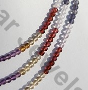 Semi Precious Gemstone Faceted Rondelle