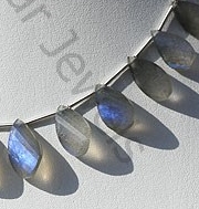 Labradorite Blue Power Twisted Flat Pear