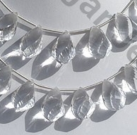 Crystal Gemstone Twisted Tear Drops
