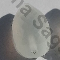 White Moonstone Half Drilled Gemstone