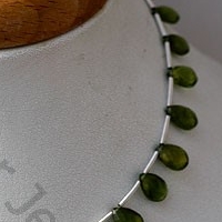 aaa Vesuvianite Flat Pear Briolette